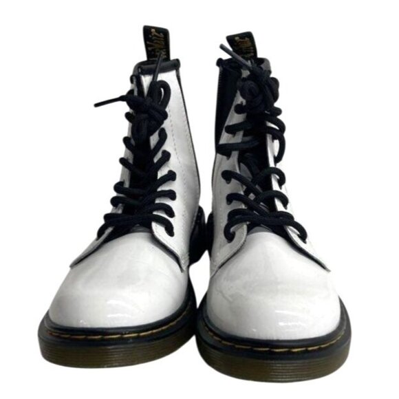 Dr. Martens 1460 White Leather Lace-Up Boots Size US 3 Youth - Picture 1 of 6